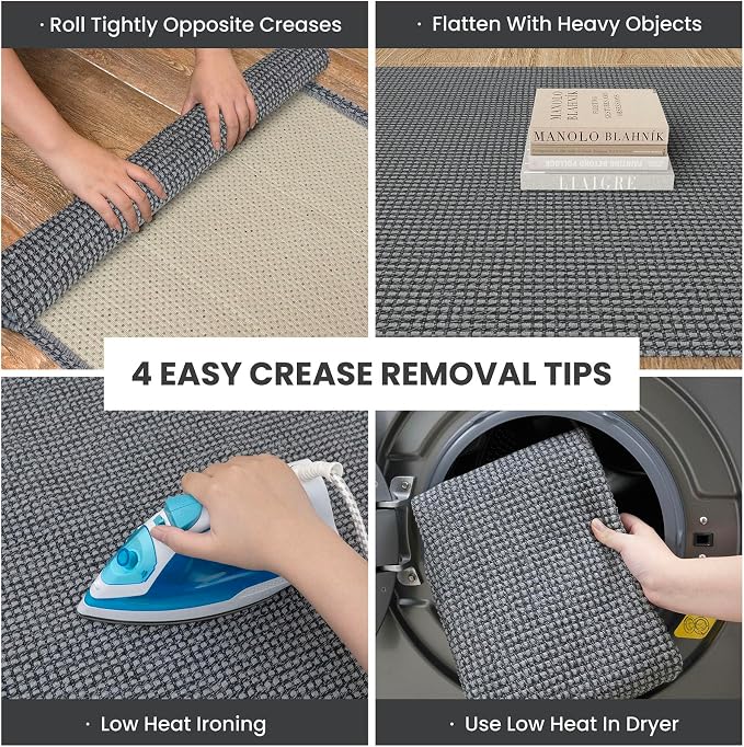 IOHOUZE Washable Runner Rug 2x10 Non Slip Rubber Backed Long Hallway Runner - Image 2