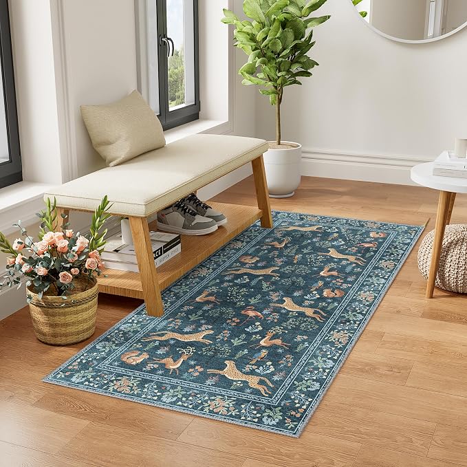 DUKINO 2x4 Rug for Hallway, Washable Kitchen Runner Rug - Image 3