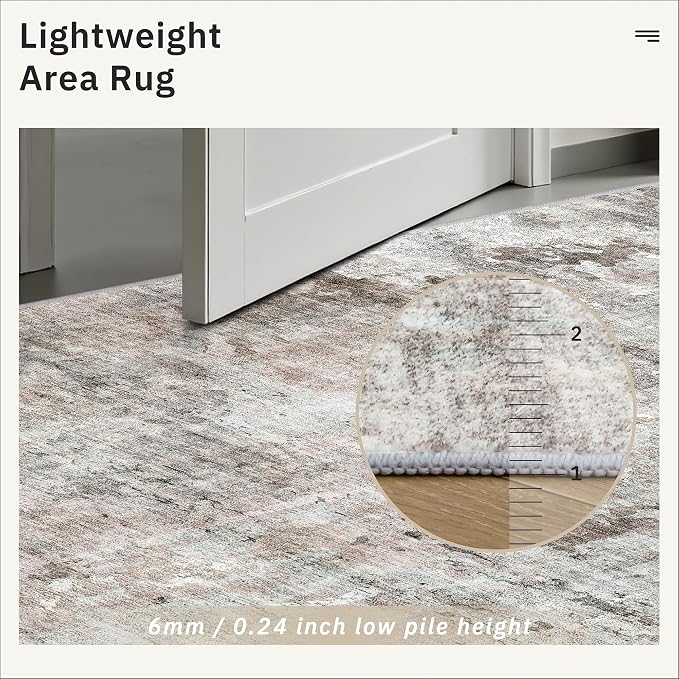 Soalmost Runner Rug 2x8 Washable Non-Slip Hallway Runner Rugs - Image 7