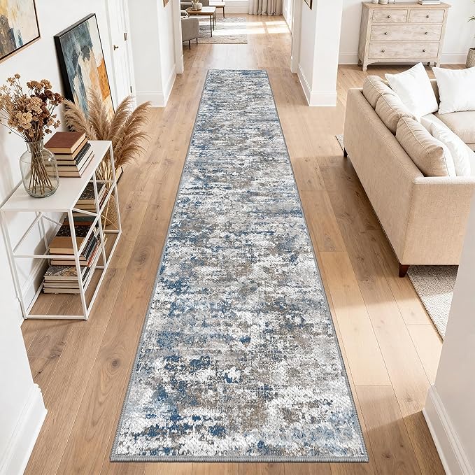 Washable Carpet Runners for Hallway 16ft-Non Slip Floor Runners for Dogs by TTelephant