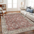 CHAMPLANT Area Rug 6'x9' Washable Vintage Traditional Floor Cover Thin Retro by CHAMPLANT