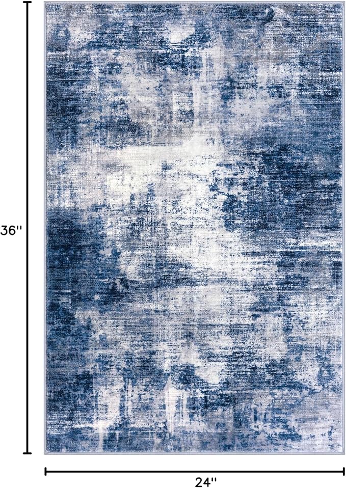 IOHOUZE Small Abstract Area Rug 2x3 Ft Entryway Rugs Washable Door Mat Indoor - Image 2
