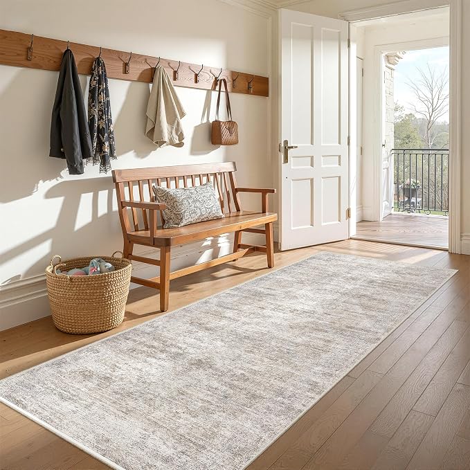 3x8 Runner Rug Non Slip Washable by Restydon