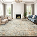 Soalmost 9x12 Area Rugs for Living Room, Non-Slip Machine Washable Vintage Rugs by Soalmost