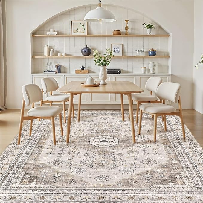 6x9 Washable Area Rug, Large Rugs - Image 6