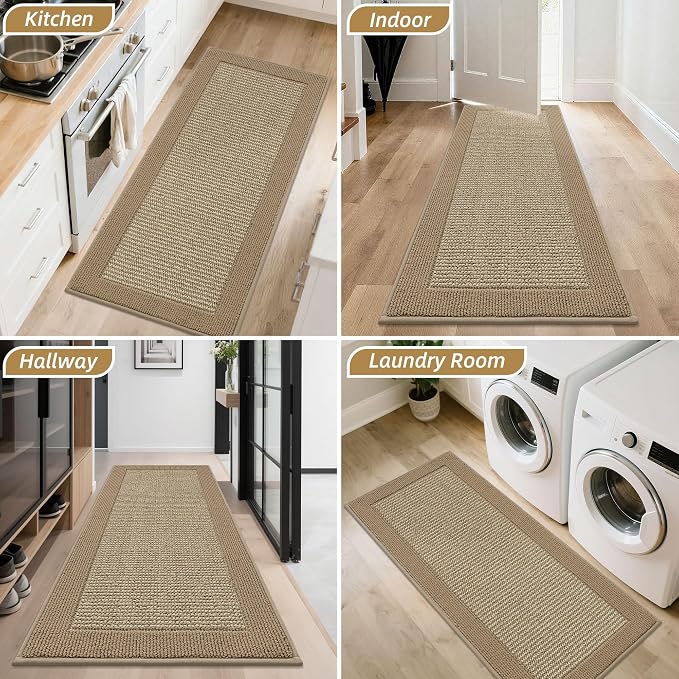 BEQHAUSE Indoor Door Mat 24" x 60", Dirt Trapper Door Mats Non-Slip Entryway - Image 8