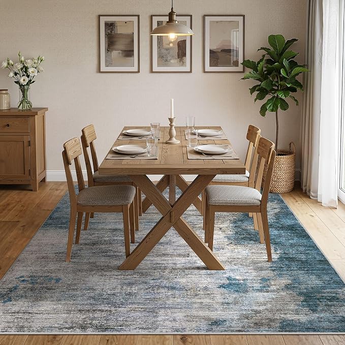 DMOYEST 10x14 Area Rug for Living Room, Washable & Non Slip Large Indoor Carpet - Image 2