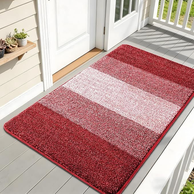 Kitinjoy Indoor Outdoor Door Mat, 59x32 Non-Slip Absorbent Dirt Trapper by Kitinjoy