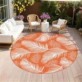 Pauwer Waterproof Outdoor Rug 8ft, Reversible Plastic Straw Patio Camping Rug by Pauwer