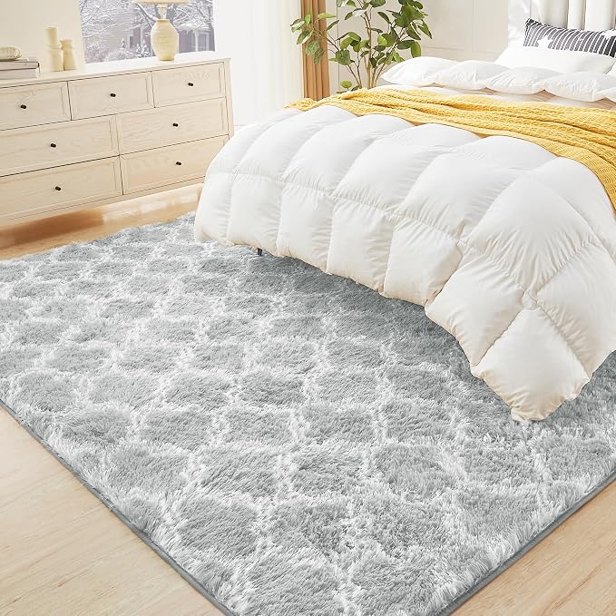 Litanika 5x8 Geometric Shag Area Rug - Image 3