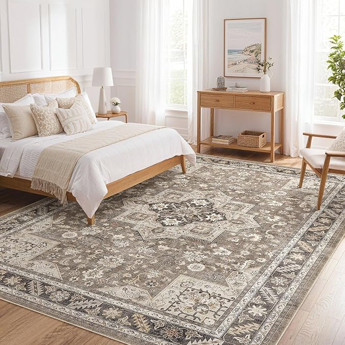 Vintage Living Room Area Rug 7x9 - Image 9