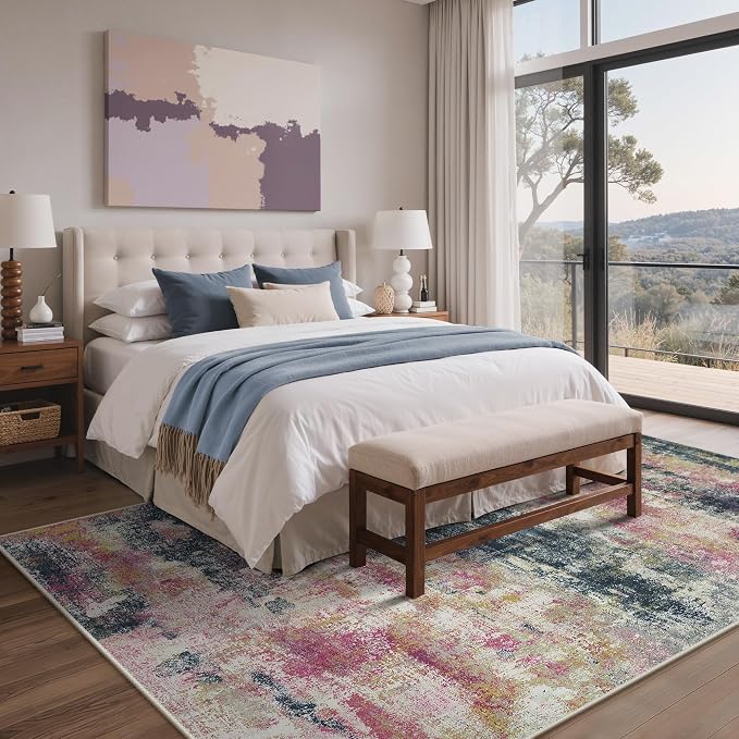 BEIMO Area Rugs 6x9 for Living Room Bedroom, Modern Abstract Machine Washable - Image 4