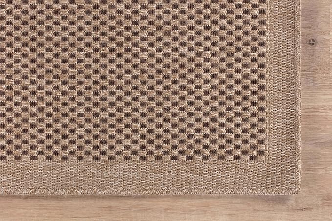 CAMILSON Easy Jute Rug 8x10, Indoor Outdoor Natural Color Fiber Area Rugs - Image 6