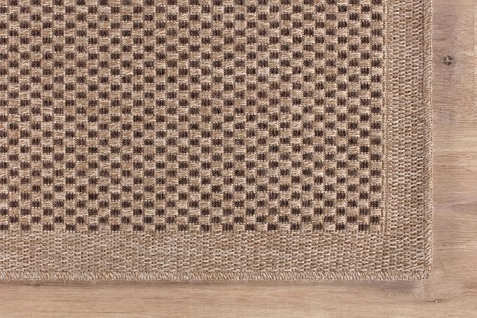 CAMILSON Easy Jute Rug 10x14, Indoor Outdoor Natural Color Fiber Area Rugs - Image 5