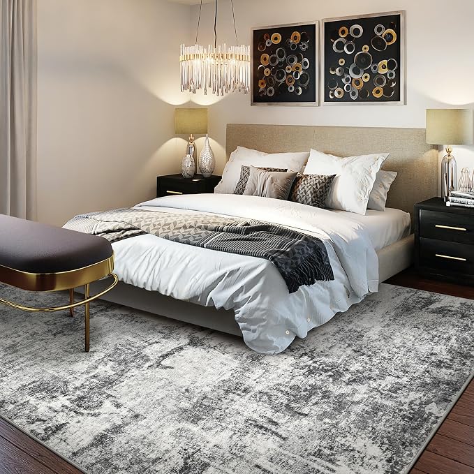 DMOYEST 8x10 Area Rug for Living Room, Washable & Non Slip Large Indoor Carpet - Image 4