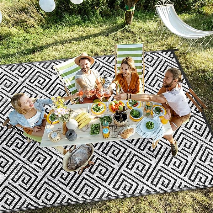 Outdoor Patio Plastic Straw Rug - Image 7