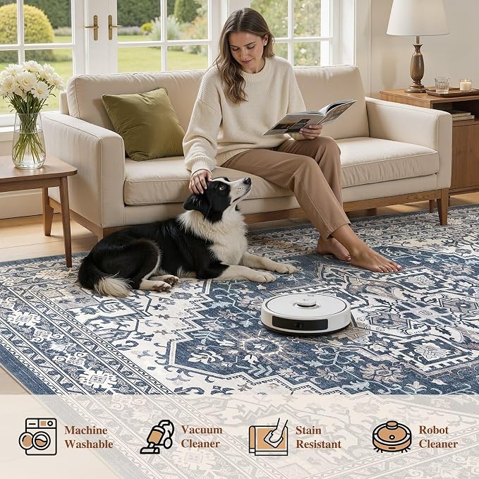 UERMEI 8x10 Area Rug for Living Room - Image 6