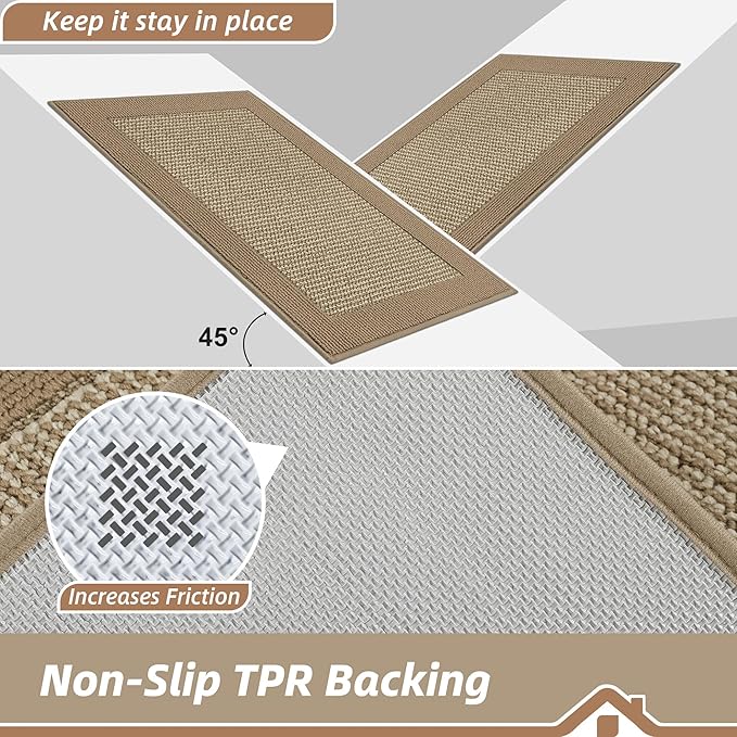 BEQHAUSE Indoor Door Mat 32" x 48", Dirt Trapper Door Mats Non-Slip Entryway - Image 4
