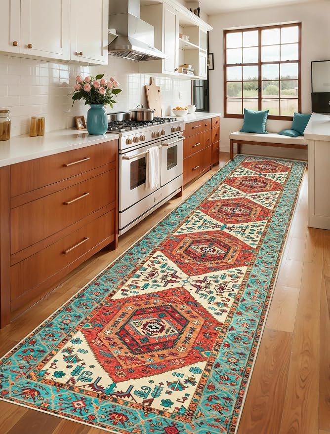 SERISSA Runner Rug for Hallways, 3x14 Washable Non Slip Kitchen Runner Rug - Image 2