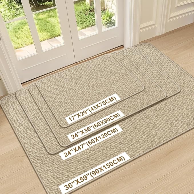 Ultra Thin Door Mat Indoor Entrance 24"x47", Low-Profile Indoor Door Mat - Image 6