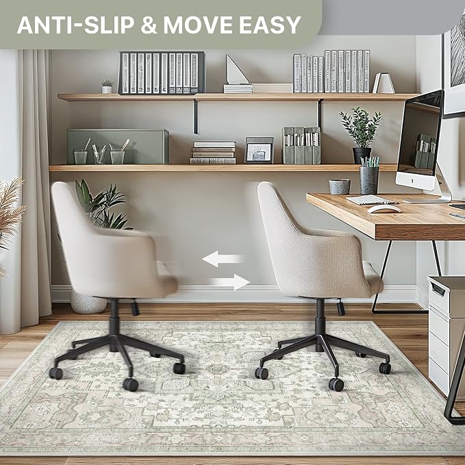 48"x72" Office Chair Mat for Hardwood Tile Floor, Under Desk Carpet Protector - Image 5