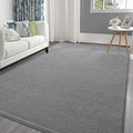 Pettop 4x6 ft Grey Area Rugs for Bedroom Living Room, Washable Memory Foam by Pettop