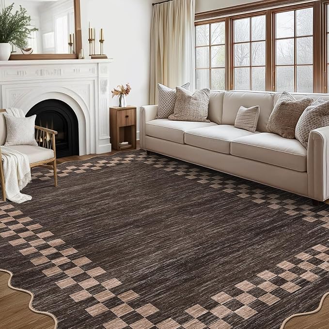 GarveeHome Scalloped Washable Rug 9x12 Area Rug - Image 8
