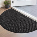 BEQHAUSE Dirt Trapper Door Mat 17" x 30" Half Circle Non Slip Washable Doormats by BEQHAUSE