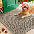 Mibao Front Door Mat Indoor Outdoor Entrance, Dirt Trapping Waterproof by Mibao