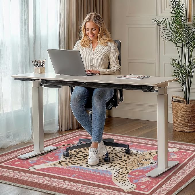 48"x72" Office Chair Mat for Hardwood Tile Floor, Under Desk Carpet Protector - Image 2