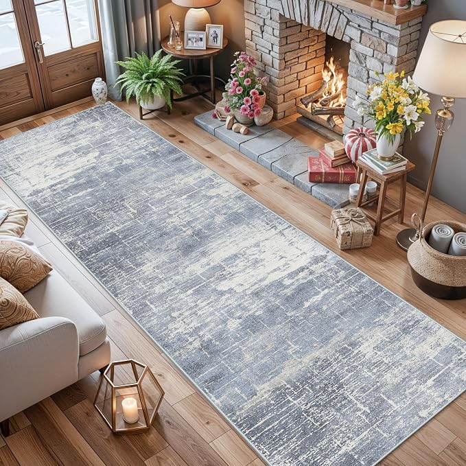 Washable 12ft Hallway Runner Rug: Non-Slip 2'6x12 Kitchen Rugs Low-Pile - Image 4