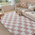 PureCozy Checkered Rug 5x7 for Living Room by PureCozy