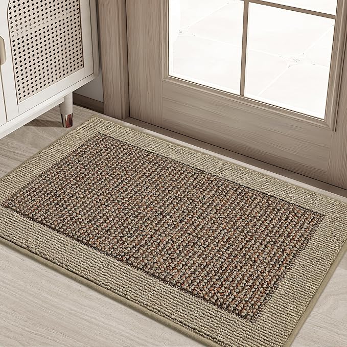BEQHAUSE Indoor Door Mat 20" x 32", Dirt Trapper Door Mats Non-Slip Entryway by BEQHAUSE