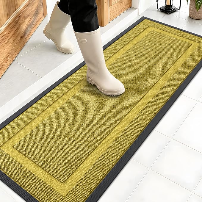 OLANLY Front Door Mat Indoor Outdoor Entrance, Waterproof All-Season, by OLANLY