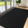 Large Door Mat 3' x 5' Black, Heavy Duty Commercial Floor Mat, Industrial Floor by Unknown