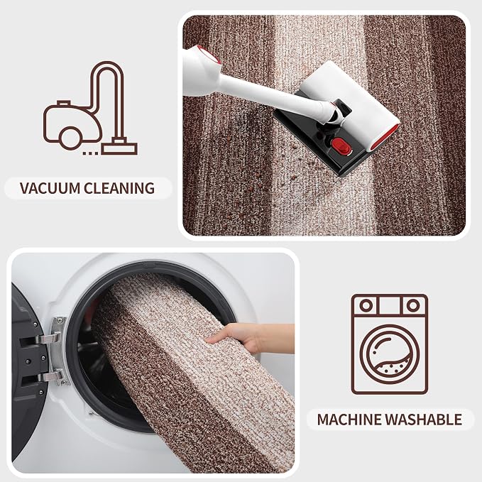 Kitinjoy Indoor Outdoor Door Mat, 54x24 Non-Slip Absorbent Dirt Trapper - Image 5