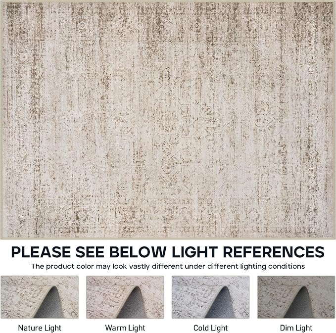 8x10 Area Rugs for Living Room Rug Washable: Modern Large Rug for Dining Room - Image 7