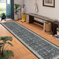 Ashen Washable 2x10 Hallway Runner Rug by WelcometoBabovid