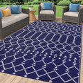 Smiry Outdoor Rug 6x9 ft, Waterproof Reversible Plastic Straw Rugs, Boho by Smiry