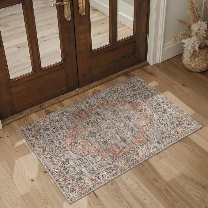 GENIMO Kitchen Rug Sets of 2, Non-Slip Washable Low-Pile Kitchen Mats - Image 2