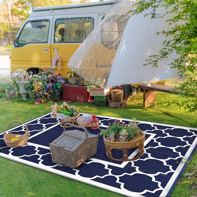 GENIMO 9' x 12' Outdoor Rug Waterproof - Image 3
