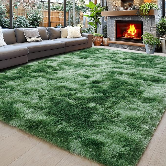 Area Rugs 9x12 for Living Room, Ultra Soft Fluffy Rugs for Bedroom, Non-Slip by Awaytail