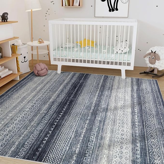 Nakagishi 12x15 Area Rug Living Room: Washable Boho Large Neutral Modern Soft - Image 8