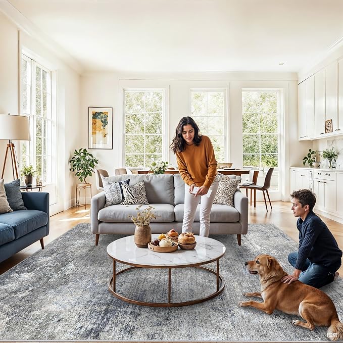8x8 ft Square Living Room Rug - Image 8