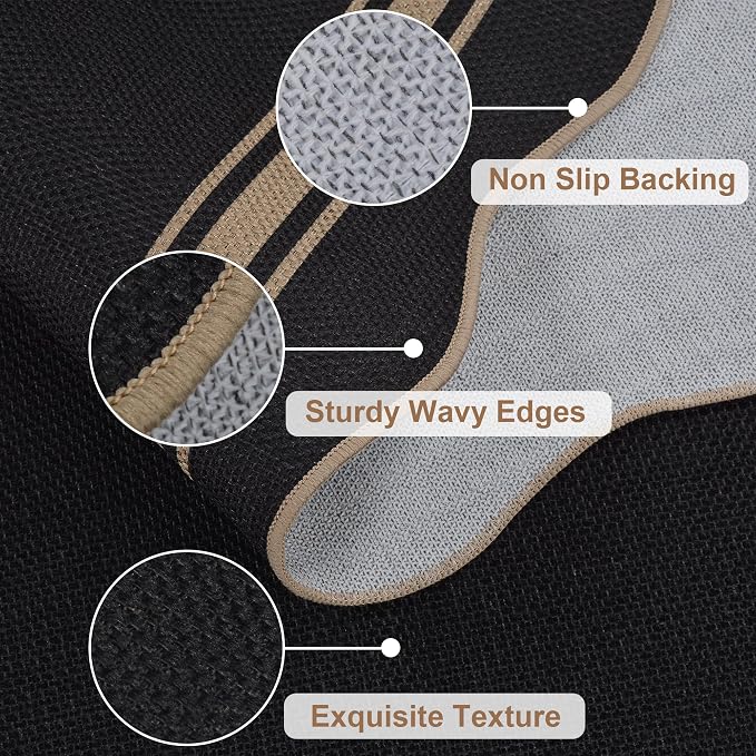 Easy Jute Kitchen Runner 2x6 Kitchen Runner Rug Washable Non Slip Outdoor Rug - Image 4