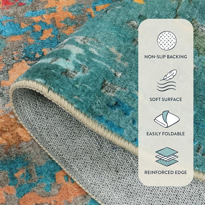 Lahome Modern Abstract Area Rug 6x9 Rugs - Image 6