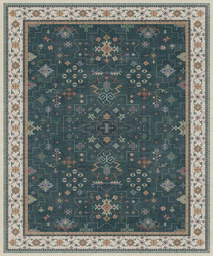 Hazo Haus Dark Green Oushak Living Room Rug 10x12 - Image 3