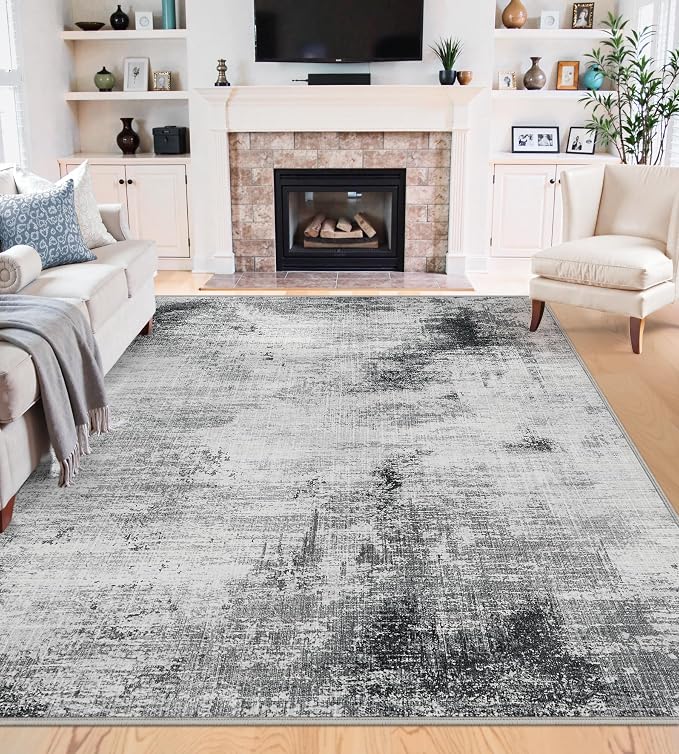 8x10 Area Rugs Machine Washable by KiginaraArt