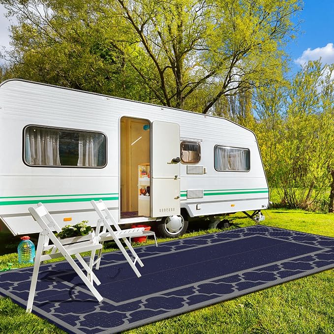 GENIMO 10 'x20 ' Outdoor Rug for Patio Clearance, Waterproof Indoor Outdoor - Image 3