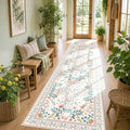 Rugxara 2x10 Floral Runner Rug, Washable Runners by Rugxara